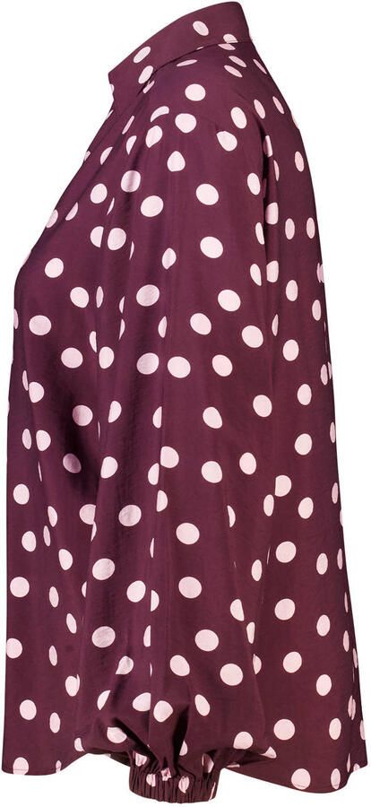 MS Mode blouse Plus Size met stippen rood - Foto 3