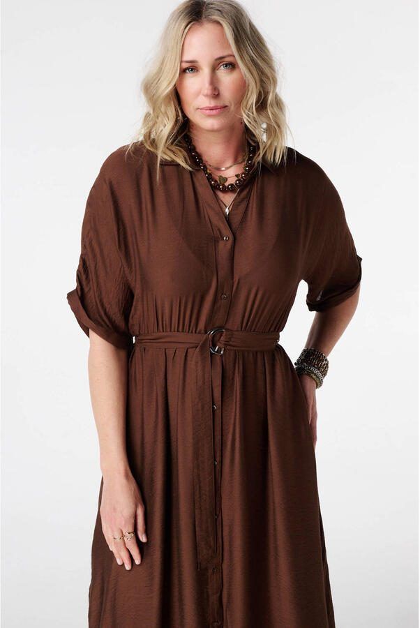 MS Mode blousejurk bruin