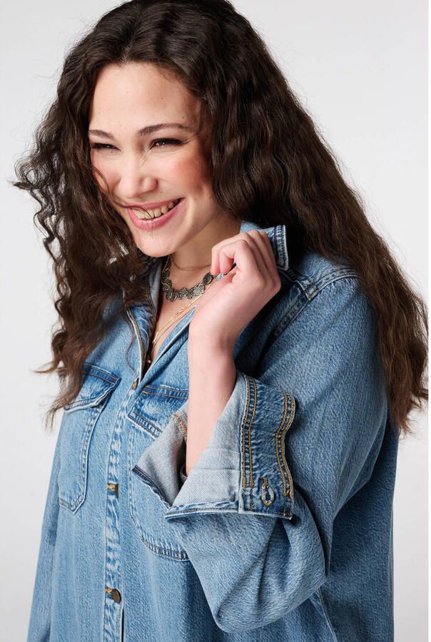 MS Mode blousejurk medium blue denim - Foto 3
