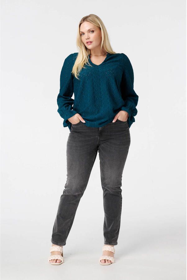 MS Mode blousetop blauw