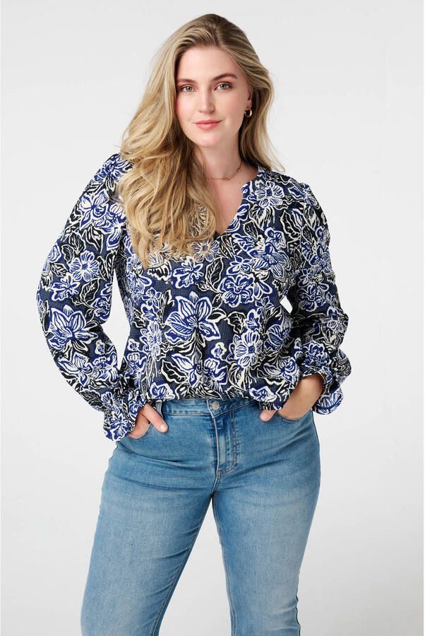 MS Mode blousetop blauw