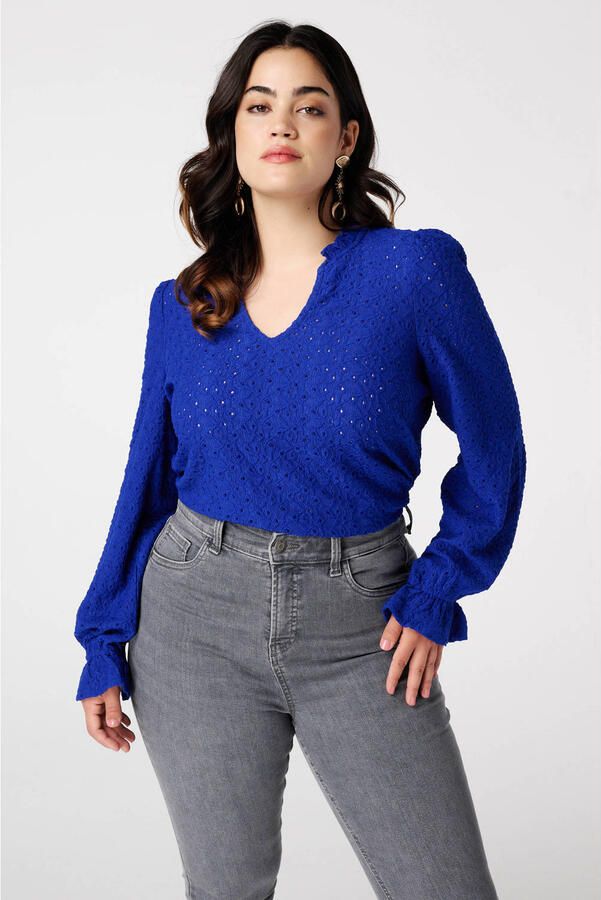 MS Mode blousetop blauw