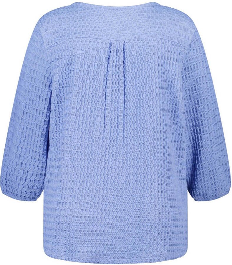 MS Mode blousetop blauw - Foto 2