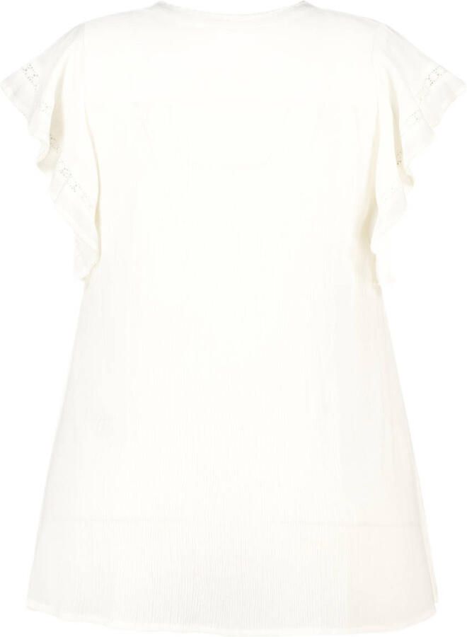 MS Mode blousetop ecru broderie - Foto 2