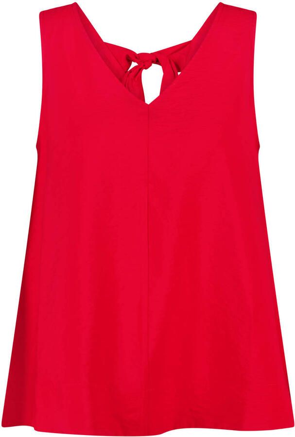 MS Mode blousetop met open rug Plus Size rood - Foto 2