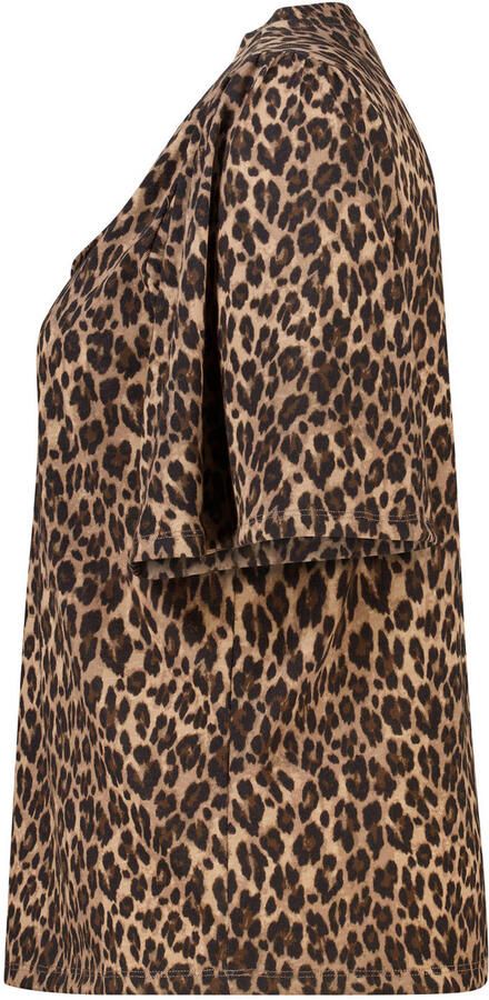MS Mode blousetop Plus Size met panterprint bruin - Foto 3