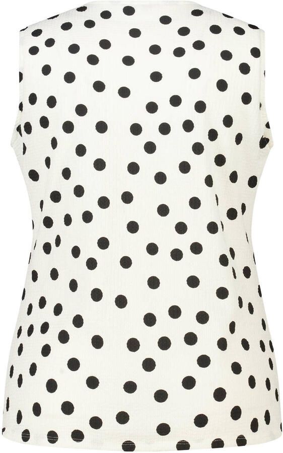 MS Mode blousetop Plus Size met stippen ecru - Foto 2
