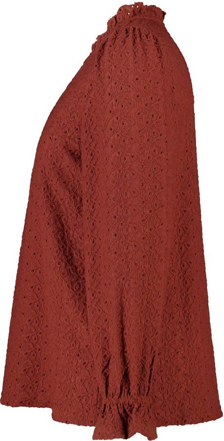 MS Mode blousetop roodbruin - Foto 3