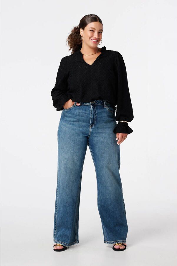 MS Mode blousetop zwart