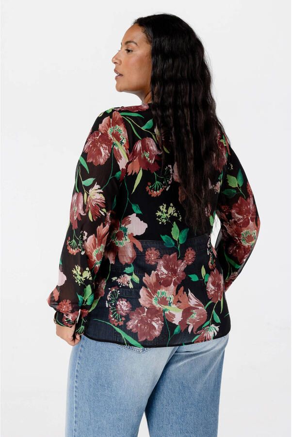 MS Mode blousetop zwart - Foto 2