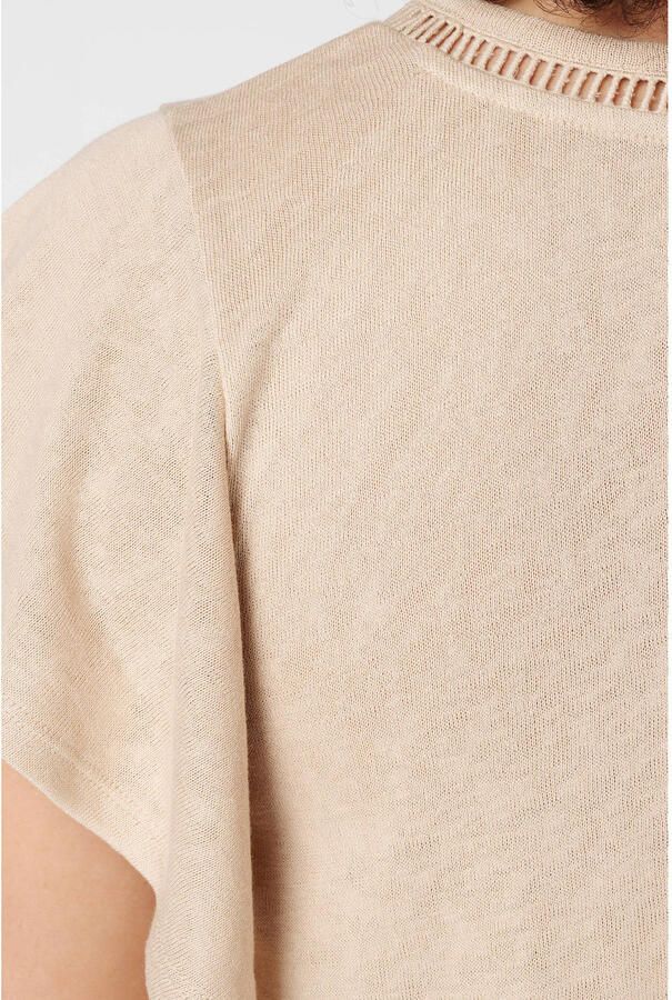MS Mode broderie top met glitters Plus Size zand - Foto 2