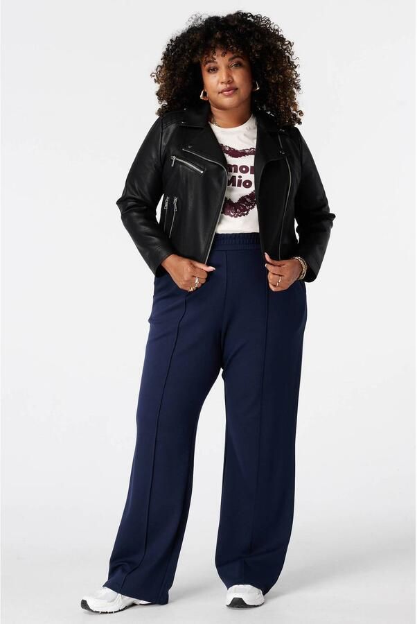 MS Mode broek Plus Size donkerblauw - Foto 3