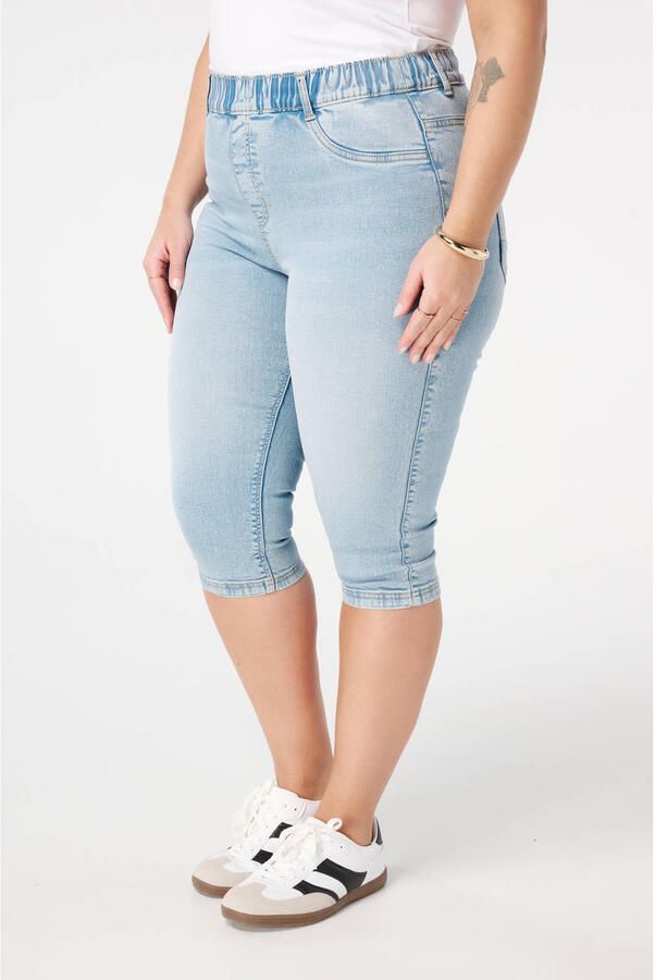 MS Mode capri jeans light blue denim