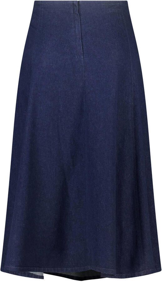 MS Mode denim A-lijn midi rok Plus Size donkerblauw - Foto 3