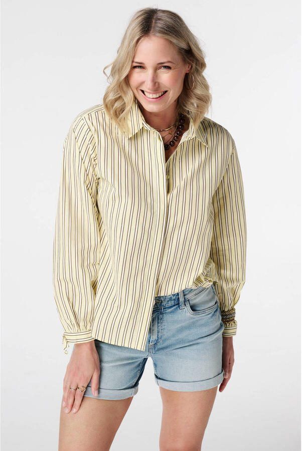 MS Mode denim slim fit regular waist short Plus Size lichtblauw