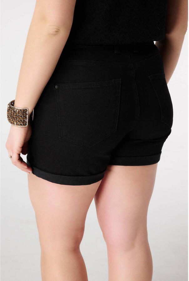 MS Mode denim slim regular waist short zwart - Foto 2
