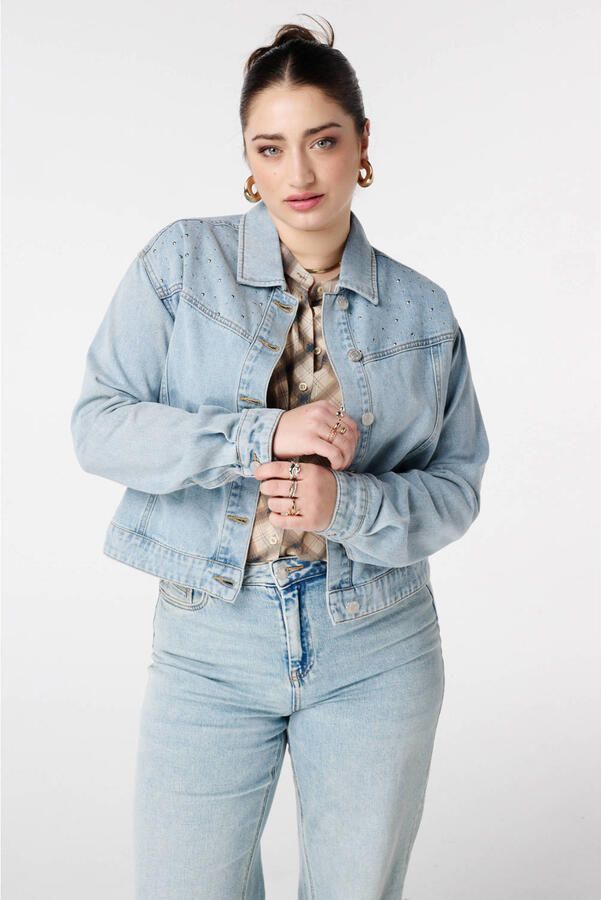 MS Mode denim spijkerjas light blue denim