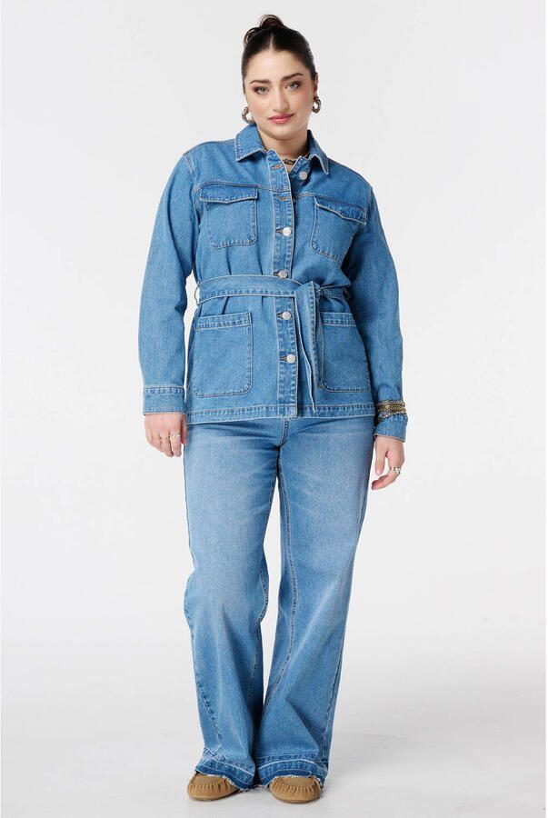 MS Mode denim spijkerjas medium blue denim