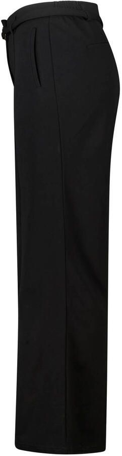 MS Mode flared broek met ceintuur Plus Size zwart
