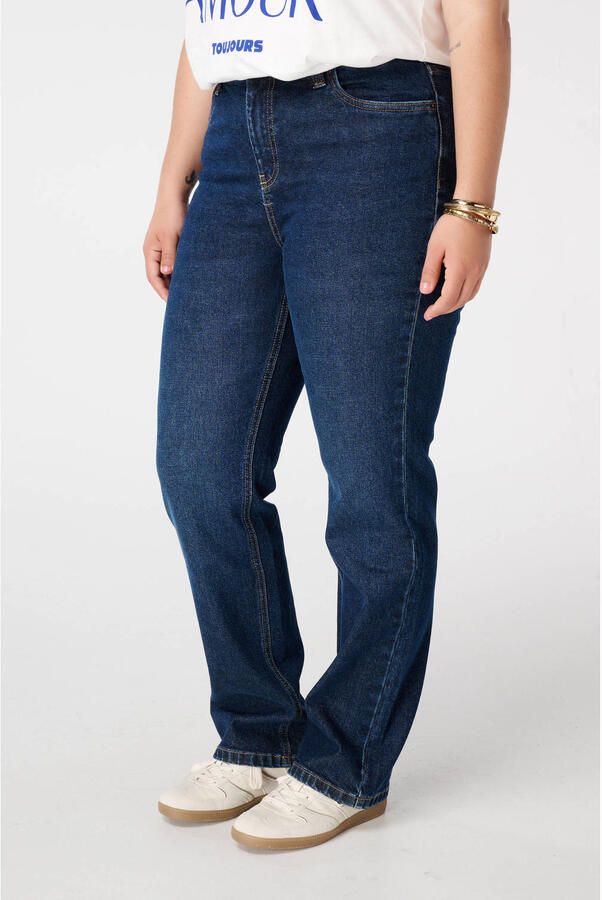 MS Mode straight jeans dark blue denim