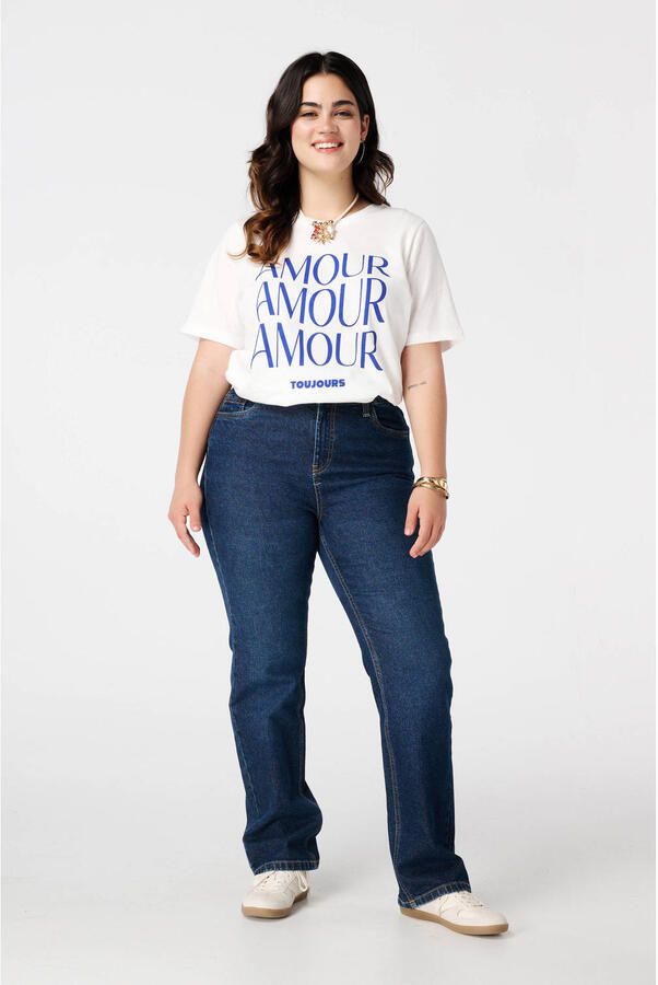 MS Mode straight jeans dark blue denim - Foto 2