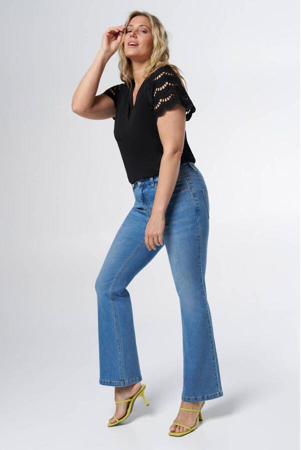 MS Mode flared jeans light blue denim - Foto 2