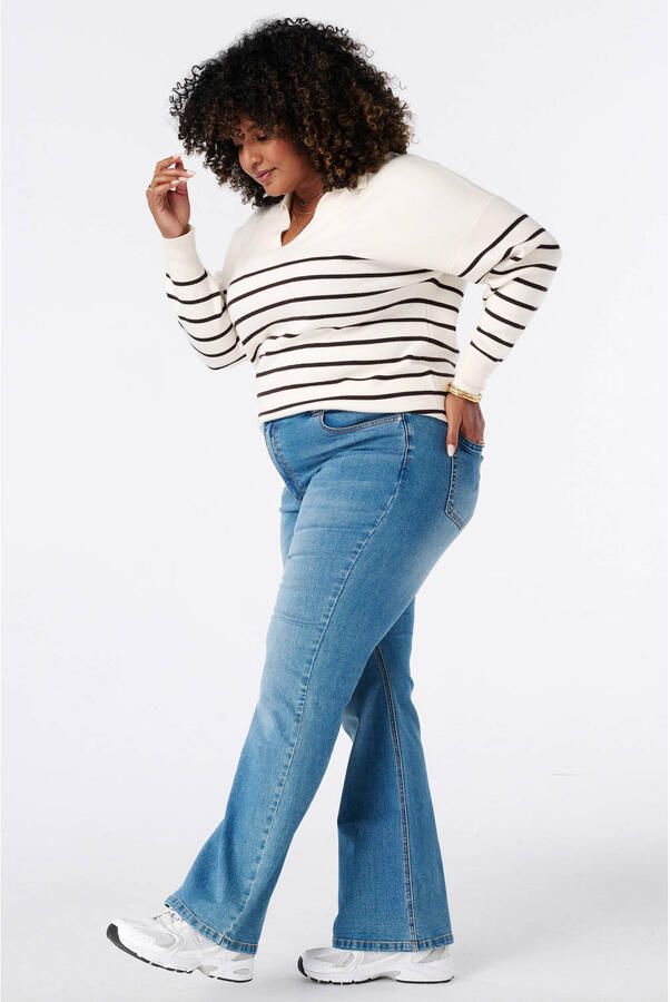 MS Mode flared jeans Plus Size donkerblauw - Foto 2