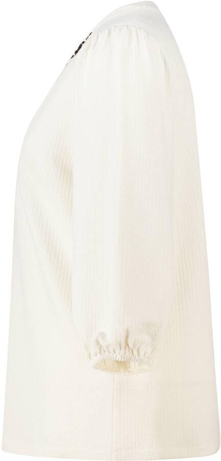 MS Mode gebloemde blousetop crème - Foto 3
