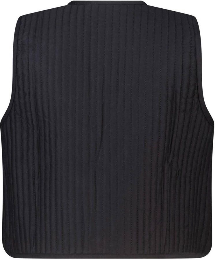 MS Mode gebloemde gilet zwart - Foto 2