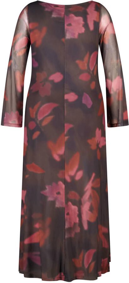 MS Mode gebloemde maxi jurk rood - Foto 2