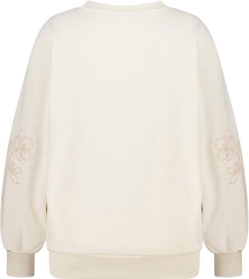 MS Mode gebloemde sweater ecru - Foto 2