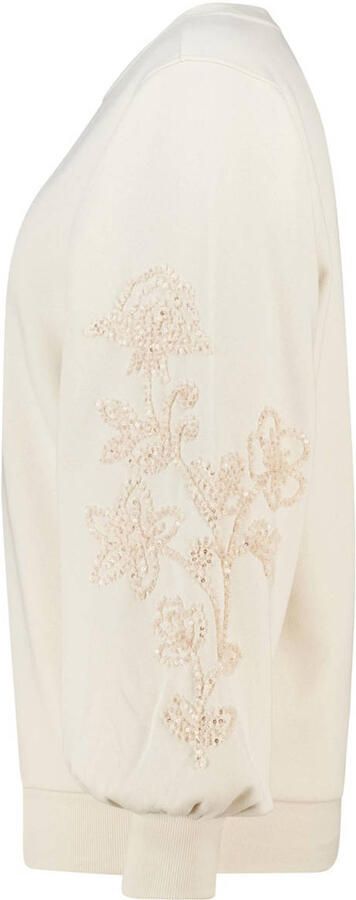 MS Mode gebloemde sweater ecru - Foto 3
