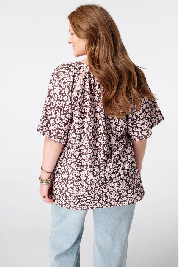 MS Mode gebloemde top Plus Size meerkleurig - Foto 3