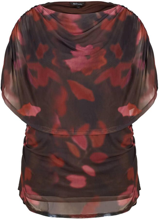 MS Mode gebloemde top rood - Foto 2