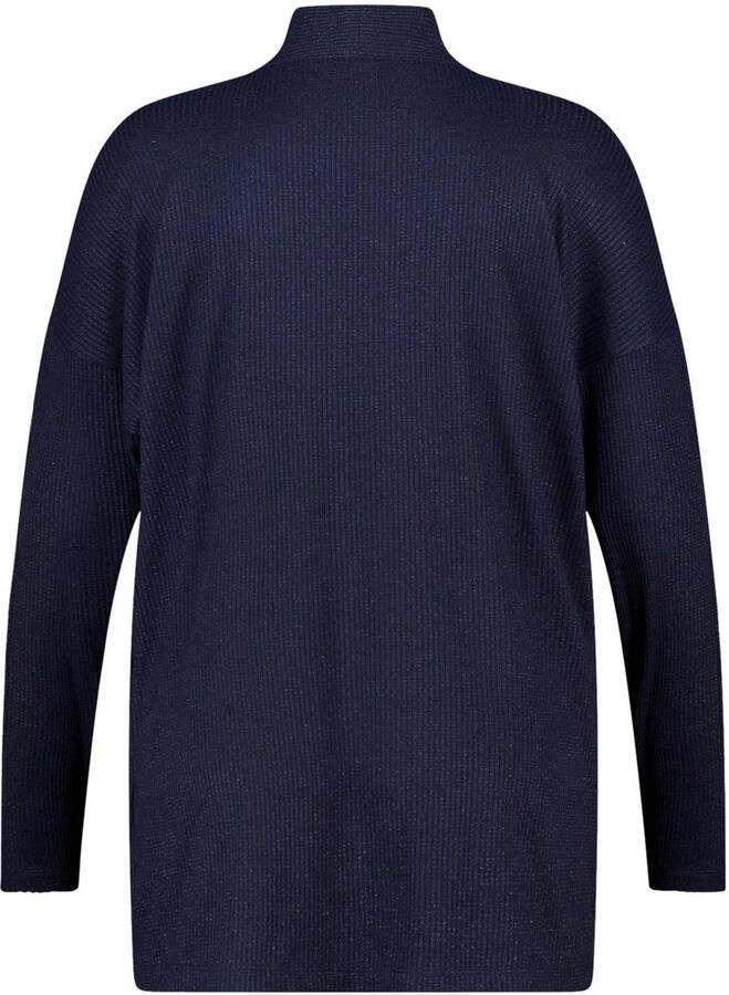 MS Mode gebreid vest donkerblauw - Foto 2