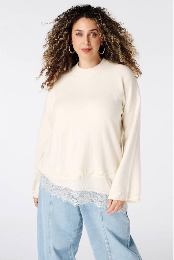 MS Mode gebreide trui beige