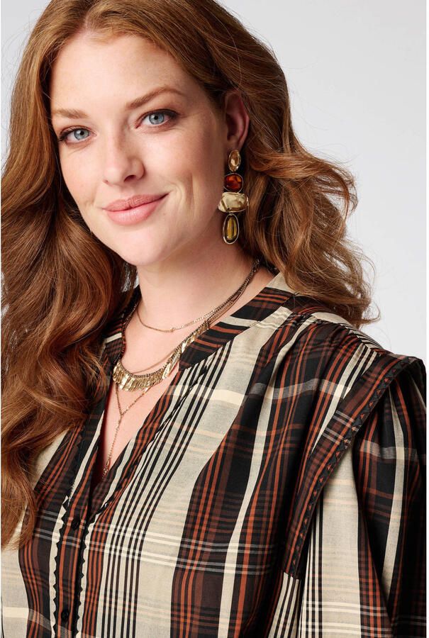 MS Mode geruite blouse Plus Size meerkeurig - Foto 2
