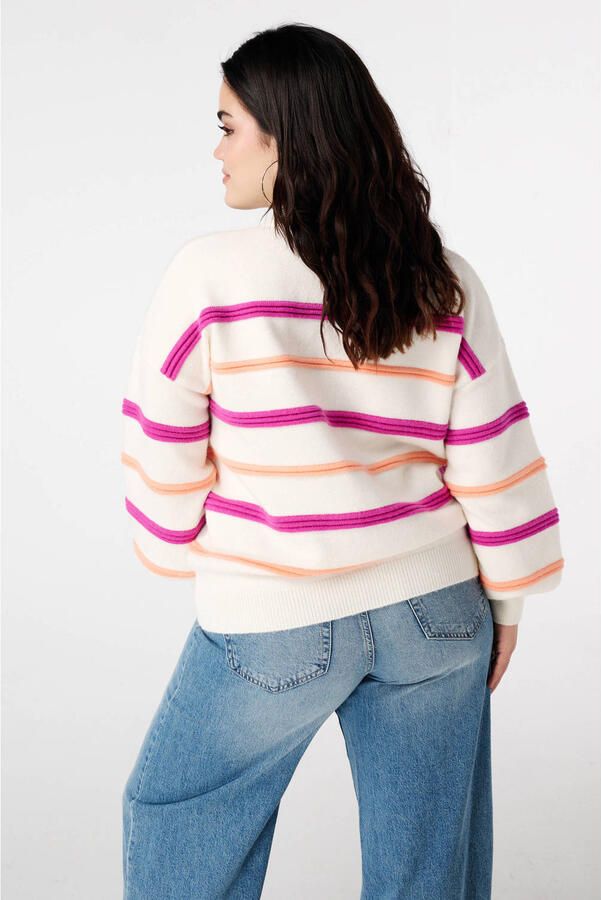 MS Mode gestreepte pullover ecru - Foto 2