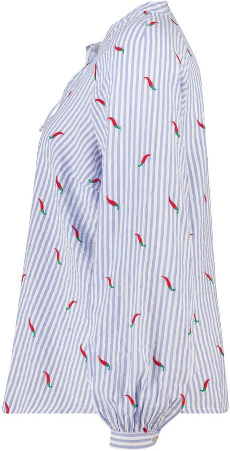 MS Mode gestreepte top blauw - Foto 3