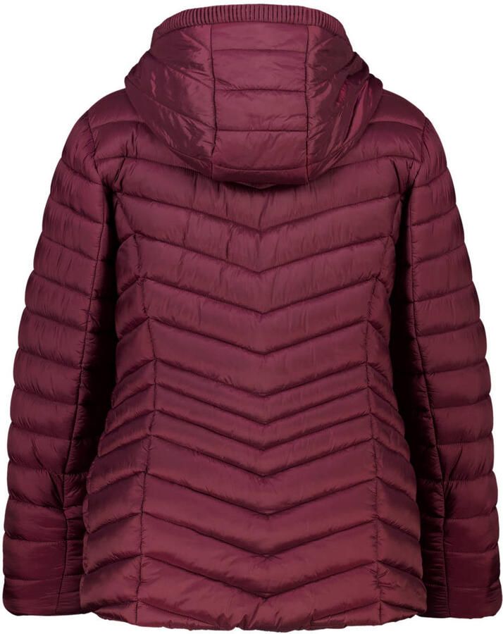MS Mode gewatteerde jas Plus Size donkerrood - Foto 2