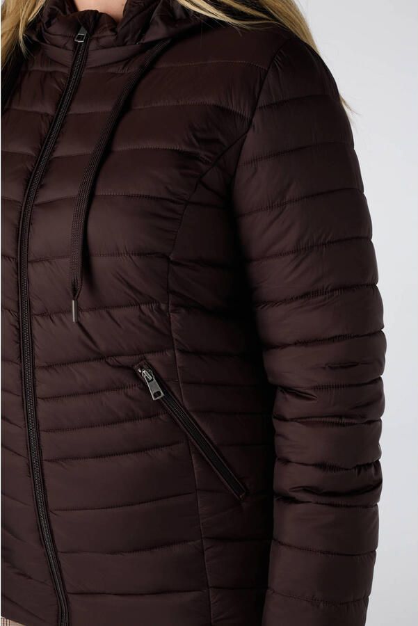 MS Mode gewatteerde tussenjas Plus Size bruin - Foto 2