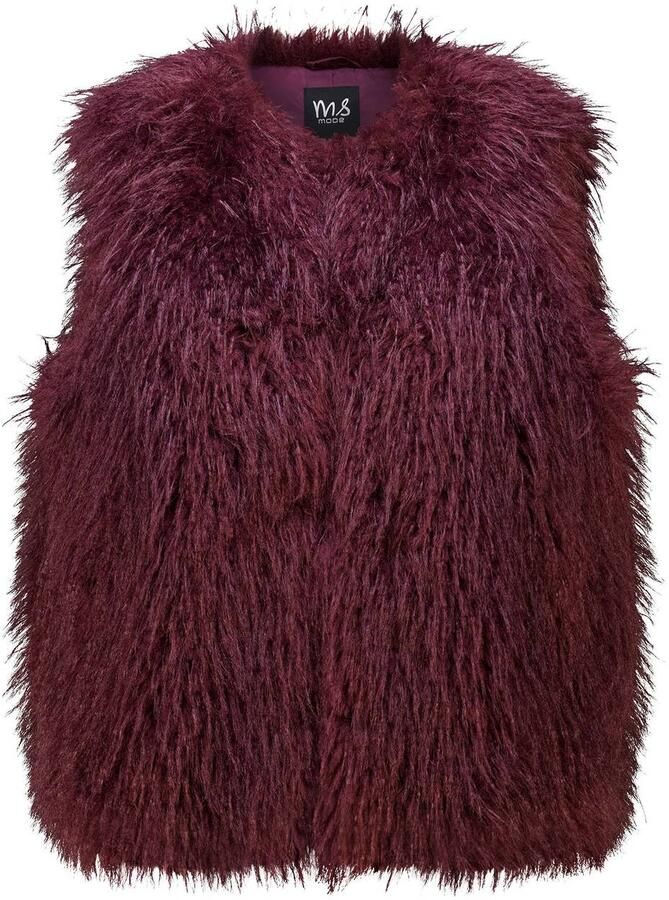 MS Mode gilet donkerrood - Foto 2