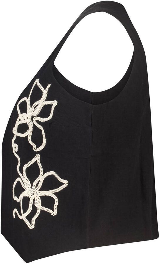 MS Mode gilet met borduursels Plus Size zwart - Foto 3