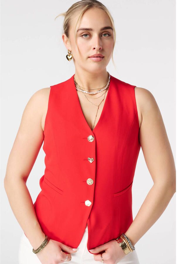 MS Mode gilet rood