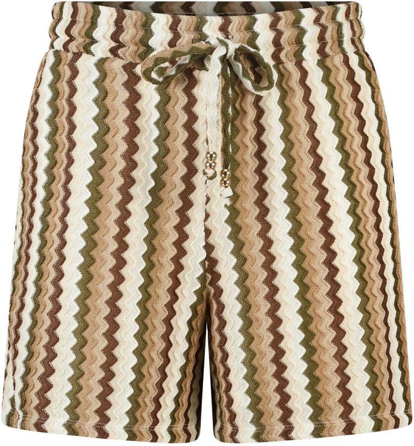 MS Mode high waist regular fit casual short Plus Size kaki - Foto 2