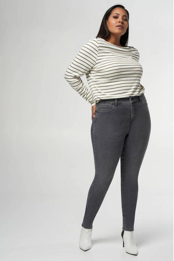 MS Mode high waist skinny jeans grey denim - Foto 2