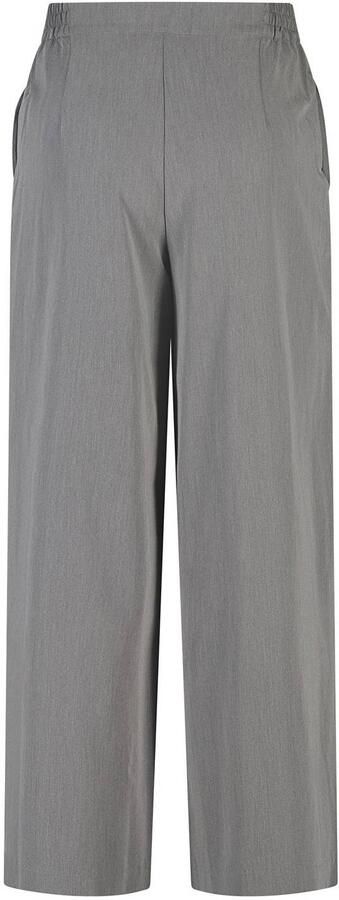 MS Mode high waist wide leg pantalon met plooien grijs - Foto 3