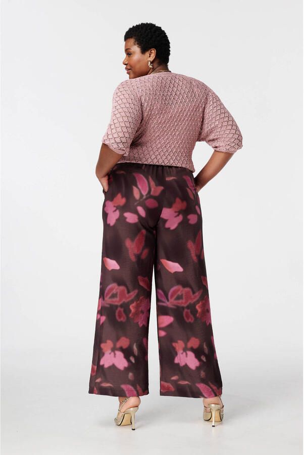 MS Mode high waist casual broek bruin - Foto 2