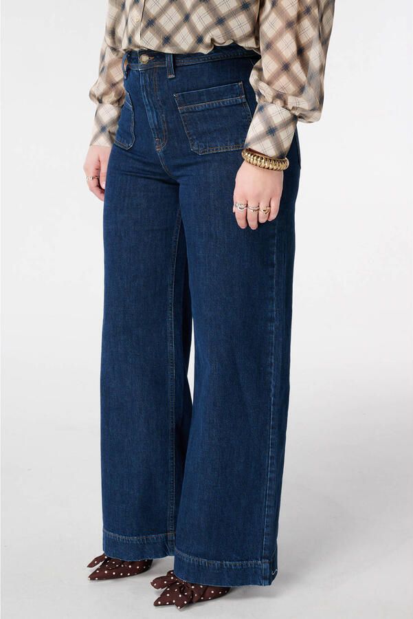 MS Mode high waist dark blue denim