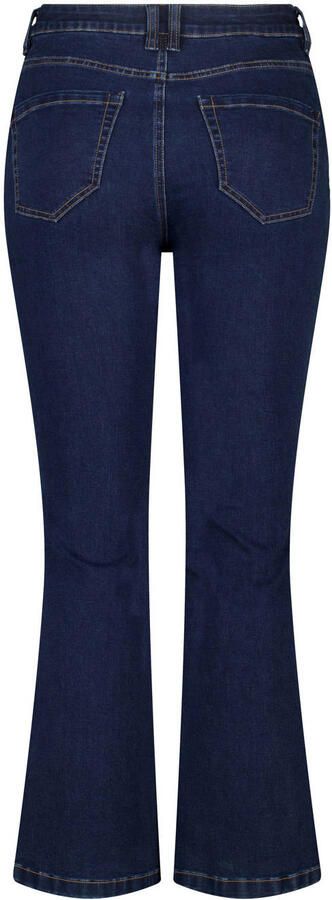 MS Mode high waist flared jeans dark blue denim - Foto 3